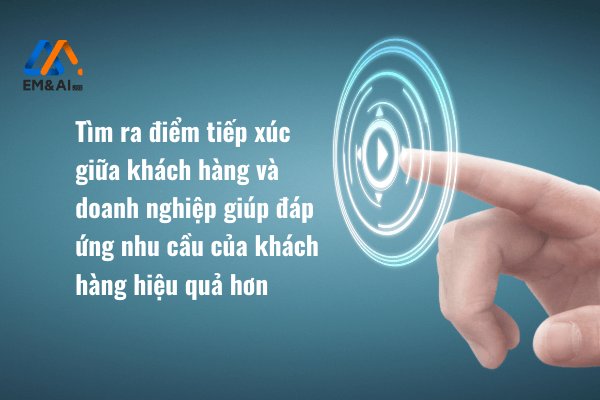 Tìm ra điểm tiếp xúc giữa khách hàng và doanh nghiệp giúp đáp ứng yêu cầu khách hàng hiệu quả hơn