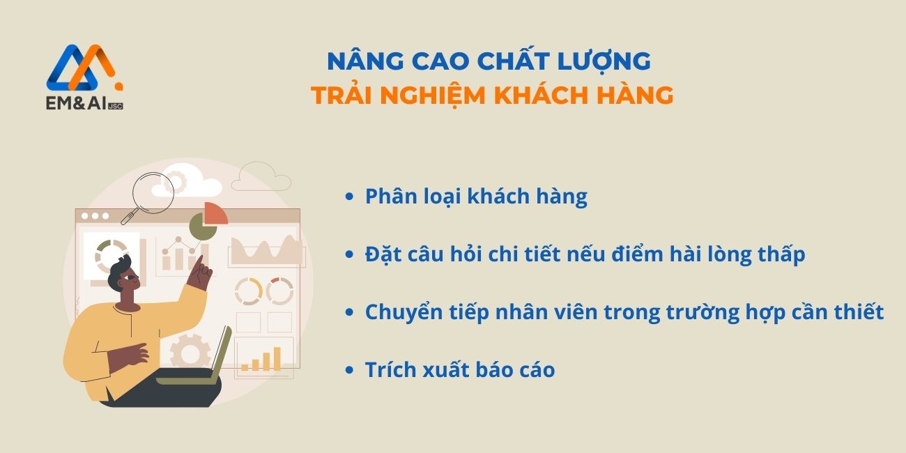 Khảo sát nâng cao trải nghiệm khách hàng